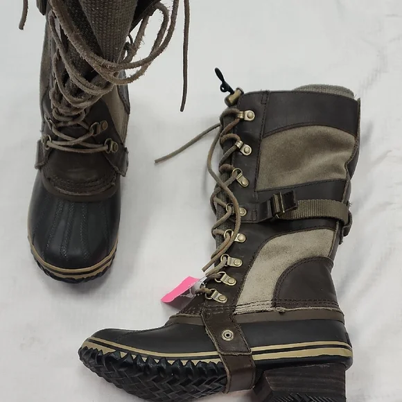 Sorel | Shoes | Sorel Brown And Tan Winter Rain Boots | Poshmark display picture 2